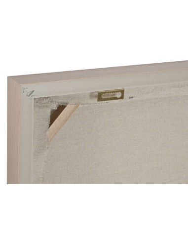 Cuadro lienzo círculos beige