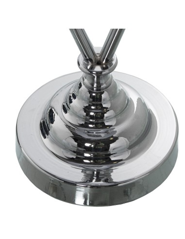 Lámpara Sobremesa Metal Plata