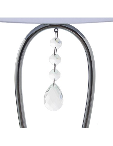 Lámpara Sobremesa Metal Plata