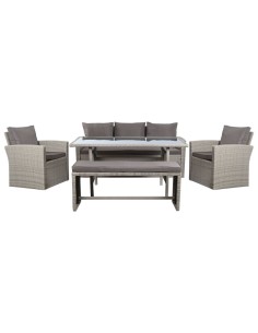 Conjunto Jardín 5 pzas Ratán
