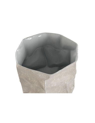 Jarrón set 2 de metal asimétrico