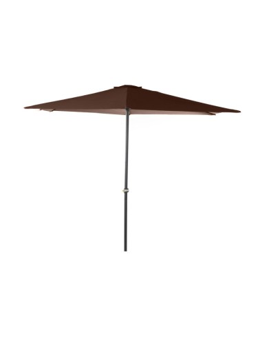 Parasol acero plegable marrón