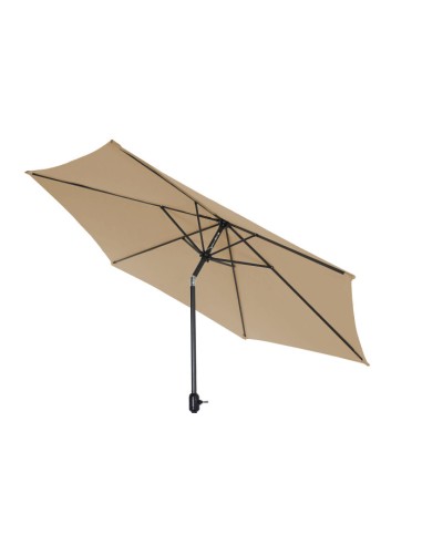 Parasol inclinable de acero beige