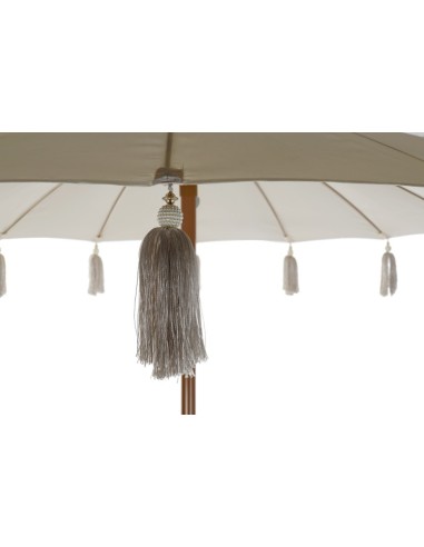 Parasol flecos beige