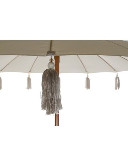 Parasol flecos beige