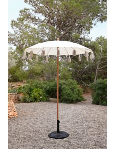 Parasol flecos beige