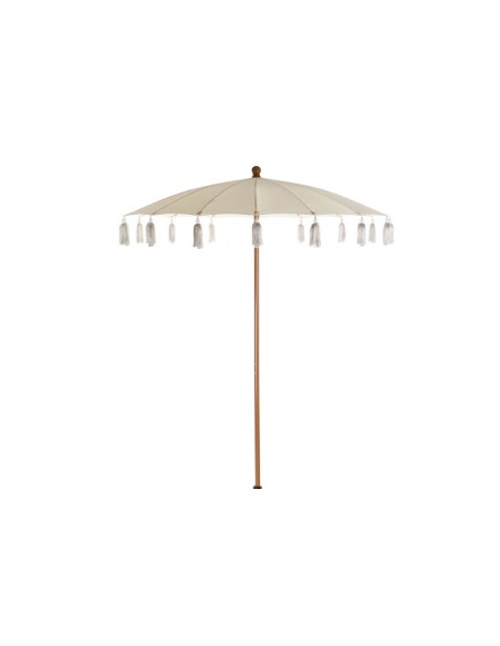 Parasol flecos beige