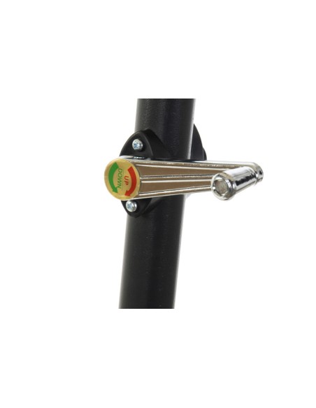 Parasol articulado de acero marrón