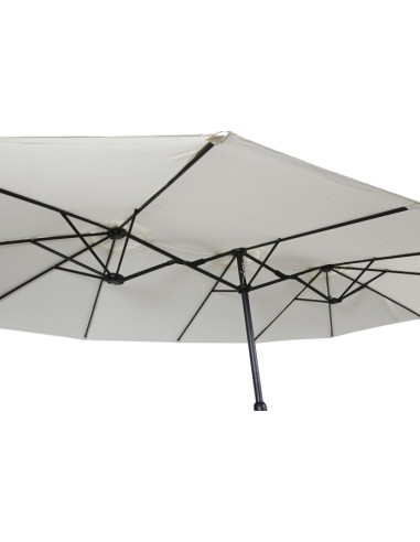 Parasol acero plegable beige