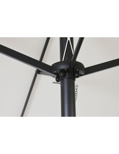 Parasol acero plegable beige