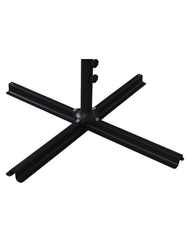 Parasol acero plegable beige