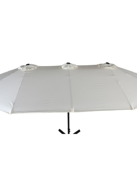 Parasol acero plegable beige