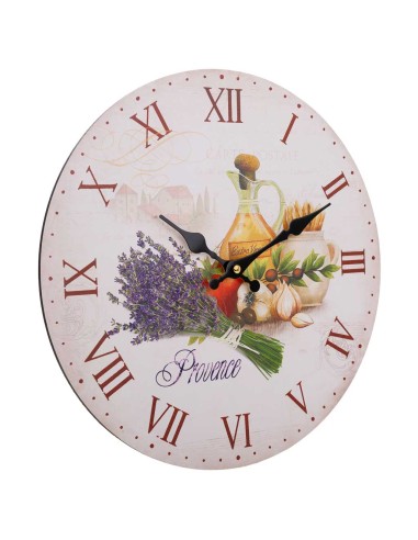 Reloj vintage de pared blanco