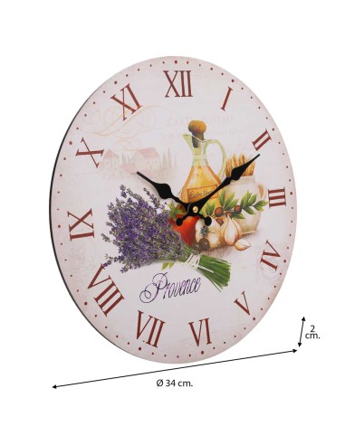 Reloj vintage de pared blanco