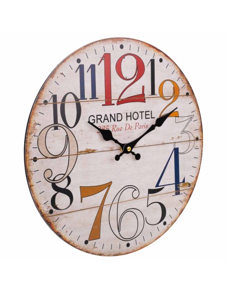 Reloj de pared madera Grand Hotel