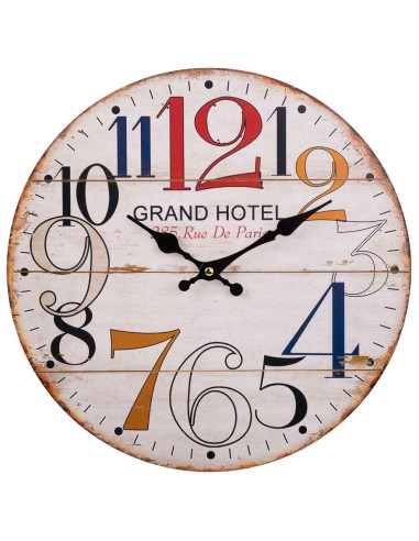 Reloj de pared madera Grand Hotel