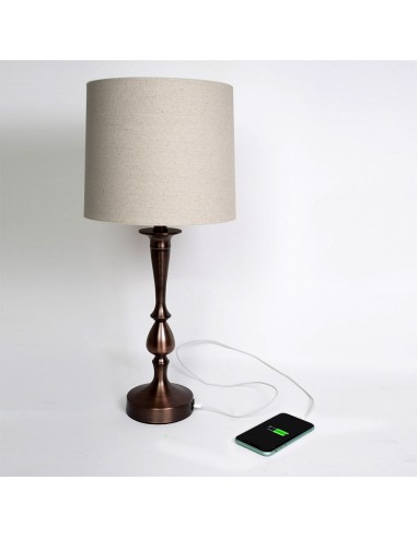 Lámpara de sobremesa Khalifa marrón