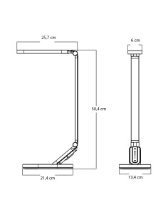 Flexo enfoque blanco con USB táctil 2