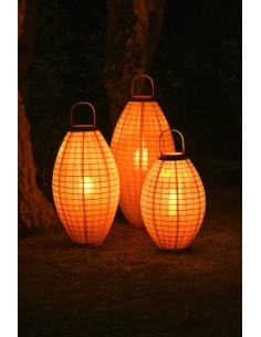 Portavelas de madera lino crudo 2