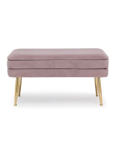 Banqueta Descalzadora con Baúl Rosa 2