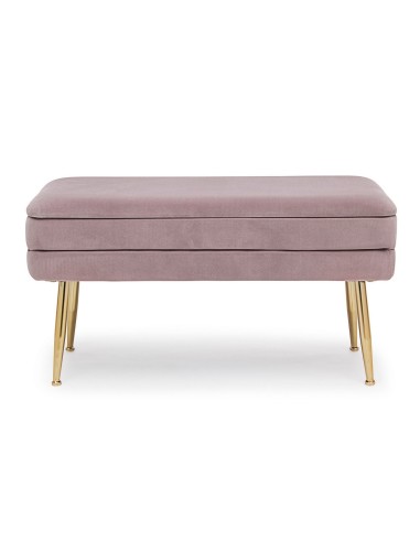 Banqueta Descalzadora con Baúl Rosa