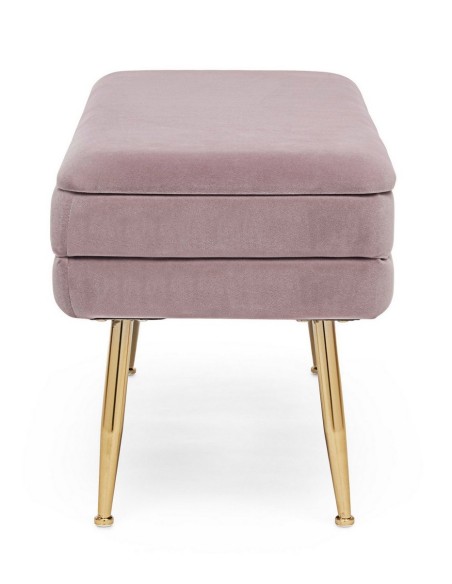 Banqueta Descalzadora con Baúl Rosa