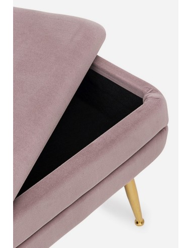 Banqueta Descalzadora con Baúl Rosa