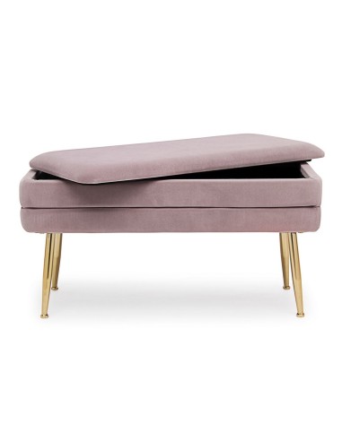 Banqueta Descalzadora con Baúl Rosa