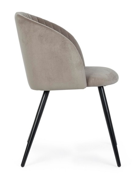 Silla Queen Velvet Visón