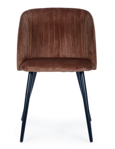 Silla Queen Velvet Rojizo