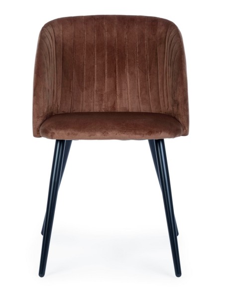 Silla Queen Velvet Rojizo