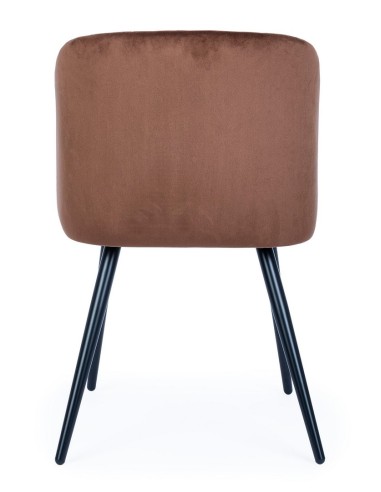 Silla Queen Velvet Rojizo