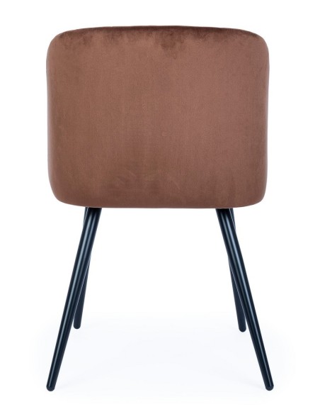 Silla Queen Velvet Rojizo