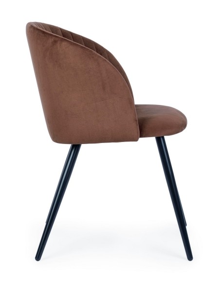 Silla Queen Velvet Rojizo