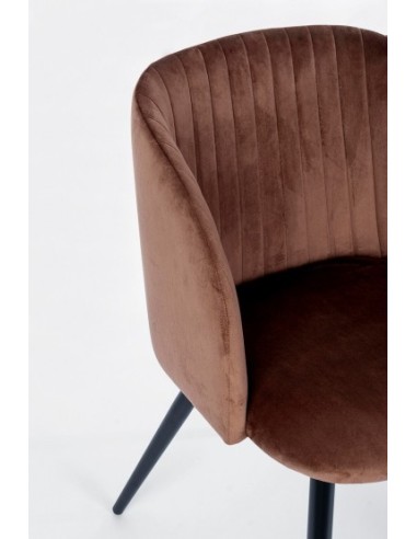 Silla Queen Velvet Rojizo