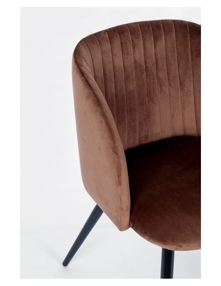 Silla Queen Velvet Rojizo