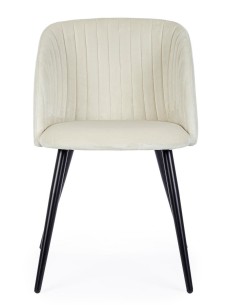 Silla Queen Velvet Blanco 2