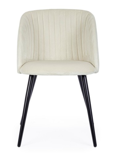 Silla Queen Velvet Blanco