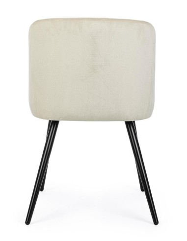 Silla Queen Velvet Blanco