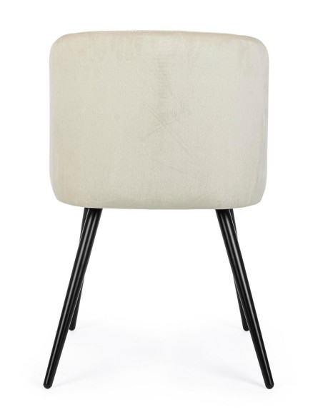 Silla Queen Velvet Blanco