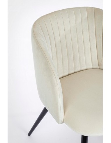 Silla Queen Velvet Blanco
