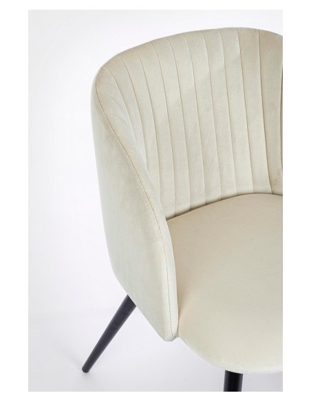Silla Queen Velvet Blanco