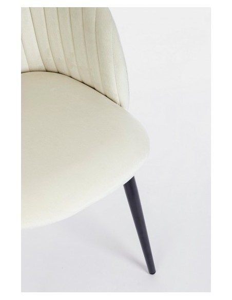 Silla Queen Velvet Blanco