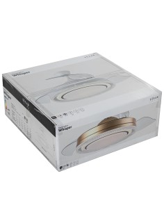 Ventilador de techo Whisper dorado aspas retráctiles 2