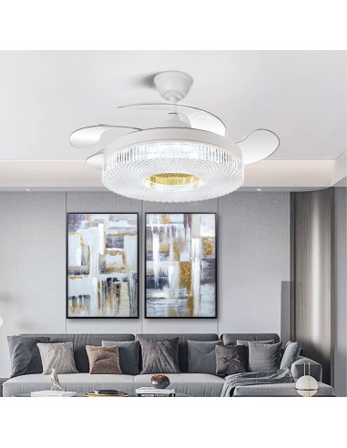 Ventilador de techo Ethereal blanco aspas...
