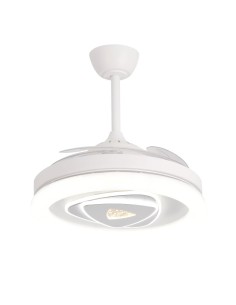Ventilador de techo Enchanted blanco aspas retráctiles