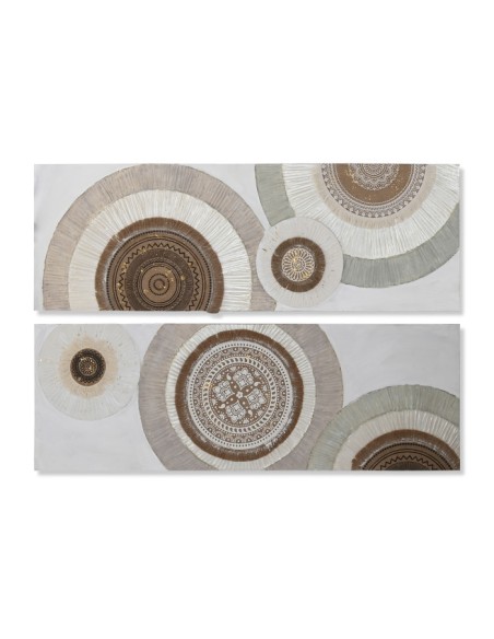 Cuadro lienzo círculos 2 surt.