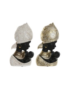 Figura de resina Africanas cargando a su hijo