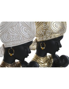 Figura de resina Africanas cargando a su hijo 2