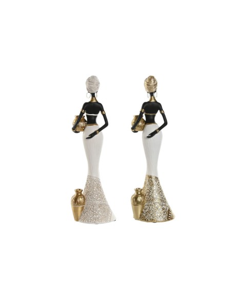 Figura de resina Africanas con tinajas
